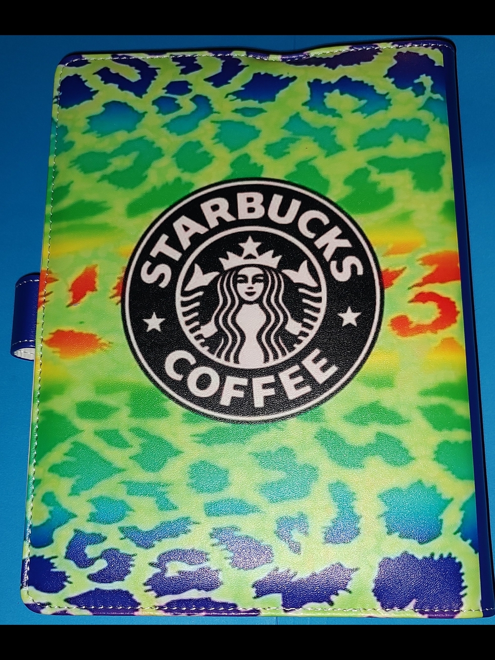 Starbucks Rainbow Leopard A5 Binder Notebook